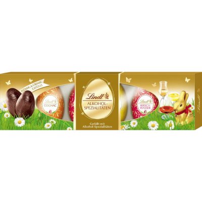 Lindt vejce vaječný koňak a třešňový likér 108 g – Sleviste.cz