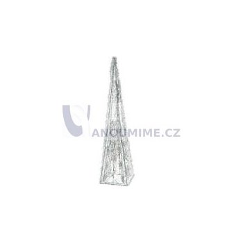 Pyramidová lampa s 35 žárovkami, jehlan, výška 57 cm