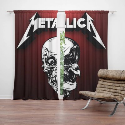 Sablio Závěs METALLICA Death metal: 2ks 140x250cm – Hledejceny.cz
