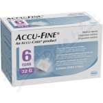 Accu - Fine jehly do inzulínového pera 32 G x 6 mm 100 ks – Sleviste.cz