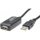 Roline 12.04.1091 Prodlužovací adaptér USB 2.0 aktivní 15m/ černý