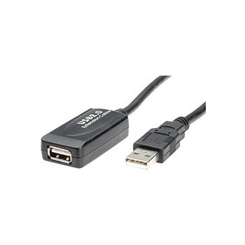 Roline 12.04.1091 Prodlužovací adaptér USB 2.0 aktivní 15m/ černý