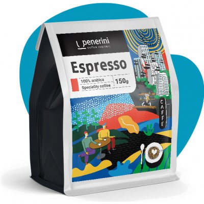 Penerini Espresso 100% arabika zrnková 150 g – Hledejceny.cz
