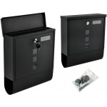 Malatec 6244 Poštovní schránka na dopisy a noviny - černá – Zbozi.Blesk.cz