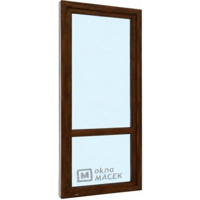 Kömmerling balkonové dveře 70 AD OS s příčkou pravé tmavý dub/bílá 80 x 210 cm jednostranná klika + madýlko + PVC rám – Hledejceny.cz