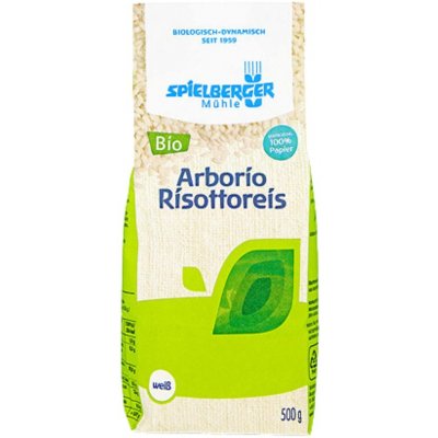 Spielberger Rýže Arborio na rizoto bez lepku bílá bio 0,5 kg – Zbozi.Blesk.cz