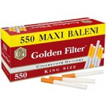 Golden filter cigaretové dutinky 550 ks – Zbozi.Blesk.cz