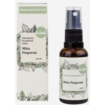 Kvitok BIO květová voda Máta 30 ml