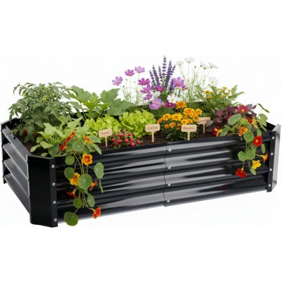 Aga Vyvýšený záhon 140x60x30 cm ZAK8403 pozinkovaná ocel – Hledejceny.cz