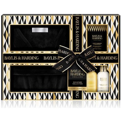 Baylis & Harding Mandarinka & grep mycí gel 100 ml + mléko na ruce a tělo 100 ml + koupelová sůl 75 g + luxusně měkký dámský župan 1 kus dárková sada – Zbozi.Blesk.cz