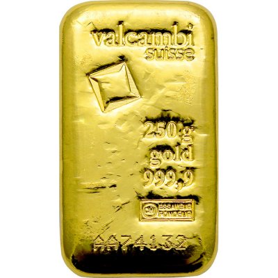 Valcambi litý zlatý slitek 250 g – Zboží Dáma