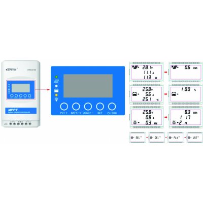 EPsolar 150VDC / 40A 12/24/48V s LCD – Zbozi.Blesk.cz