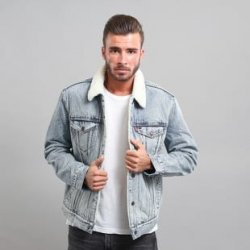 levi's mens type 3 sherpa trucker jacket fine line sherpa