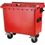MEVA-TEC Plastový kontejner 770 l. červený – Zboží Mobilmania