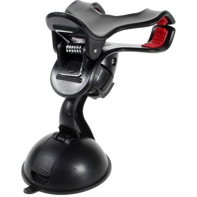 AppleMix Držák do auta pro Apple iPhone - na sklo / palubní desku - s přísavkou - klipové uchycení - černý | Zboží Auto