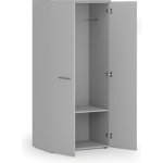 Primo Kancelářská šatní skříň GRAY, 1 police, šatní tyč, 1781 x 800 x 500 mm, šedá – Zboží Dáma