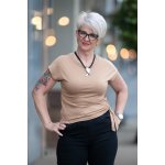 Pružné tričko s uzlem Dorian bílá – Sleviste.cz