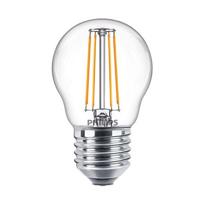 Philips žárovka LED 4,3W/E27 /eq. 40W/ 2700K iluminační filament P45 Classic luster – Zboží Mobilmania