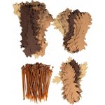 Anareus balení 3D maskovacích listů SilkLeaf, velké 308 ks Hnědá – Zboží Dáma