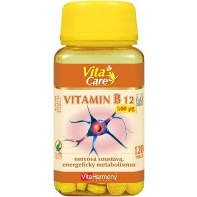 VitaHarmony Vitamin B12 s okamžitým účinkem 120 tablet – Hledejceny.cz