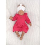 Z&Z Dětské teplákové šatičky tunika Princess amarantové – Zboží Dáma