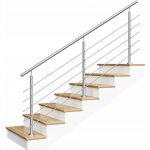 Nerezové ocelové zábradlí AVIS 200 cm s 5 sloupky
