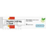 Generica Vitamin C 600 mg + Zinek 20 tablet – Zboží Mobilmania