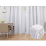 Biante Dekorační závěs Monako PM-123 Mramor bílý - šířka 140 cm 140x150 cm – Hledejceny.cz