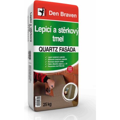 Den Braven QUARTZ FASÁDA lepicí a stěrkový tmel 25 kg – Sleviste.cz