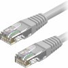 síťový kabel AlzaPower APW-CBP6U0200Y Patch CAT6 UTP 20m, šedý