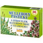 Dr. Müller Müllerovy pastilky s jitrocelem mateřídouškou a vitaminem C 36 ks – Sleviste.cz