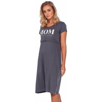 DN Nightwear kojicí noční košile Harmony tmavě šedá