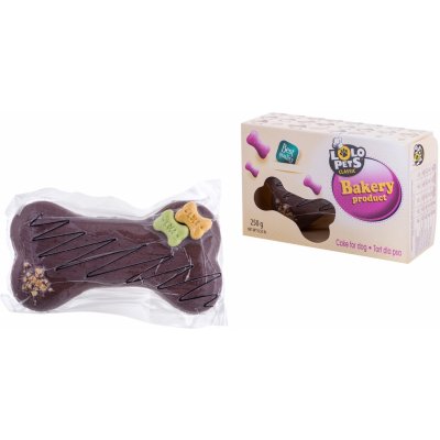 LOLO PETS Arašídovo čokoládový dort pro psy 250 g – Zboží Mobilmania