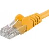 síťový kabel PremiumCord 8592220011093 UTP CAT5E, patch, RJ45-RJ45, 20m, žlutý