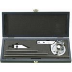 KINEX 1093 Úhloměr s lupou a čtyřmi pravítky PN 25 1624 – Zboží Mobilmania