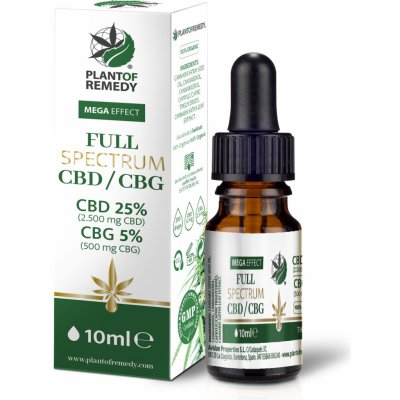 Plant Of Life CBD/CBG Fullspectrum kapky konopný olej s CBD 25% a CBG 5% 10 ml – Zbozi.Blesk.cz