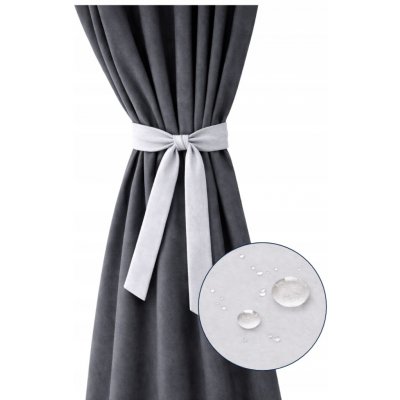 Závěs na záclony NOW-ART šedý polyester 150x8 cm voděodolný – Hledejceny.cz