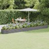 Květináč a truhlík zahrada-XL Vyvýšený záhon práškově lakovaná ocel 544x100x36 cm šedý