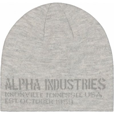 Alpha Industries Čepice Cone Beanie Grey Heather – Hledejceny.cz
