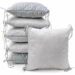 T-Tomi Polštářkový mantinel šedá little puntíky – Zboží Dáma