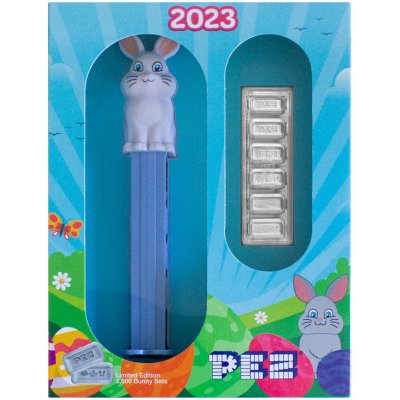 PAMP stříbrný slitek PEZ Spring Bunny Dispenser 6 x 5 g – Zboží Mobilmania