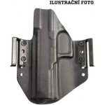 RH Holster vnější kydex Glock 17 + TLR-7A pravé plný swtg černé průvlek 45 mm – Zbozi.Blesk.cz