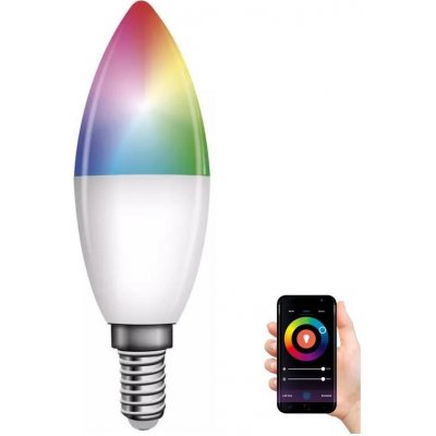 Emos LED RGB Stmívatelná žárovka GoSmart E14/4,8W/230V 2700-6500K Tuya EMS1032 – Hledejceny.cz