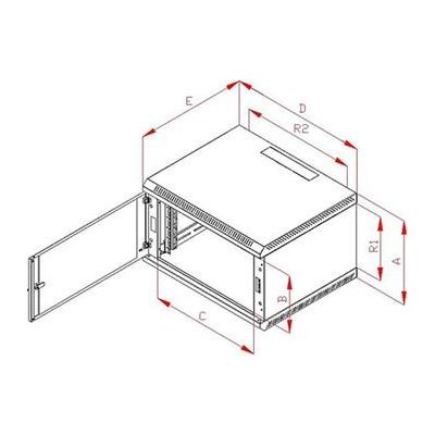 Triton 19" 12U 600x500mm RBA-12-AS5-CAX-A1