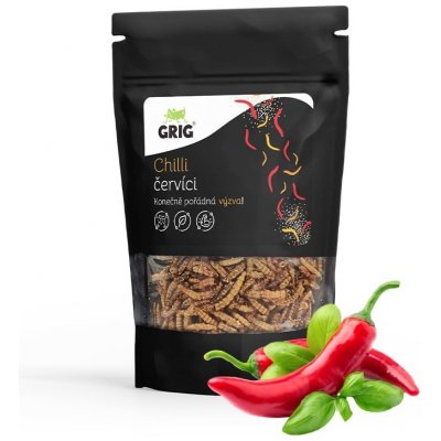 Grig sušení červíci s příchutí chilli 20 g – Zboží Mobilmania