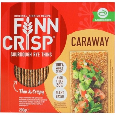 Finn Crisp křupavé žitné plátky s kmínem 200 g – Sleviste.cz