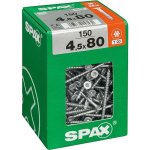 Spax Wirox Univerzální vrut T-Star plus, ø 4,5 × 80 mm, TX20, zápustná hlava, 150 ks 4191010450806 – Hledejceny.cz