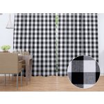 Biante Bavlněný závěs Olivia OL-004 Černo-bílá kostka velká 140x250 cm – Hledejceny.cz