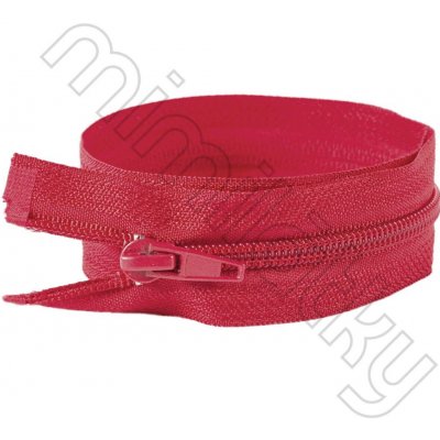 Zip spirálový dělitelný 70cm šíře 5mm tmavě červený – Hledejceny.cz