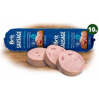 Brit Premium Sausage Chicken & Lamb 10 x 0,8 kg – Zboží Mobilmania